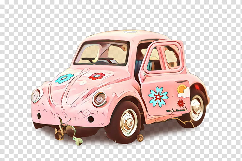 car vehicle model car toy vehicle classic car, Pink, Volkswagen Beetle transparent background PNG clipart