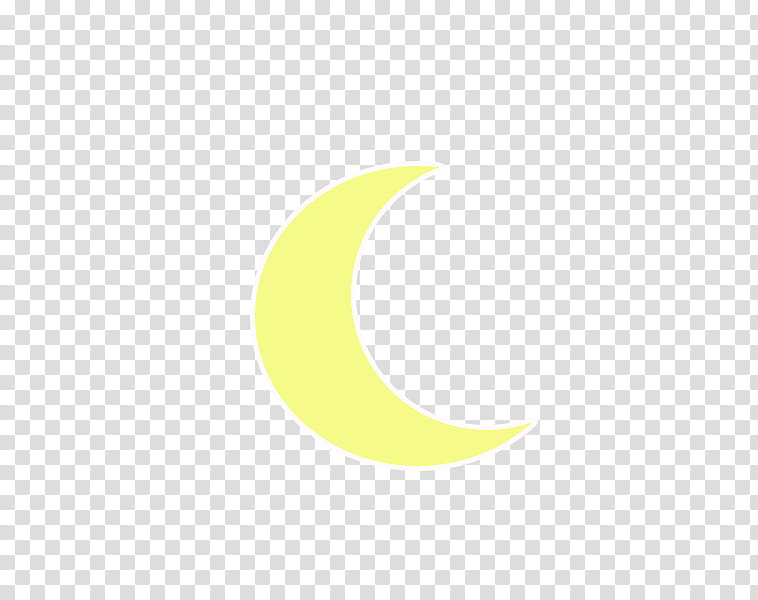 , yellow crescent moon transparent background PNG clipart