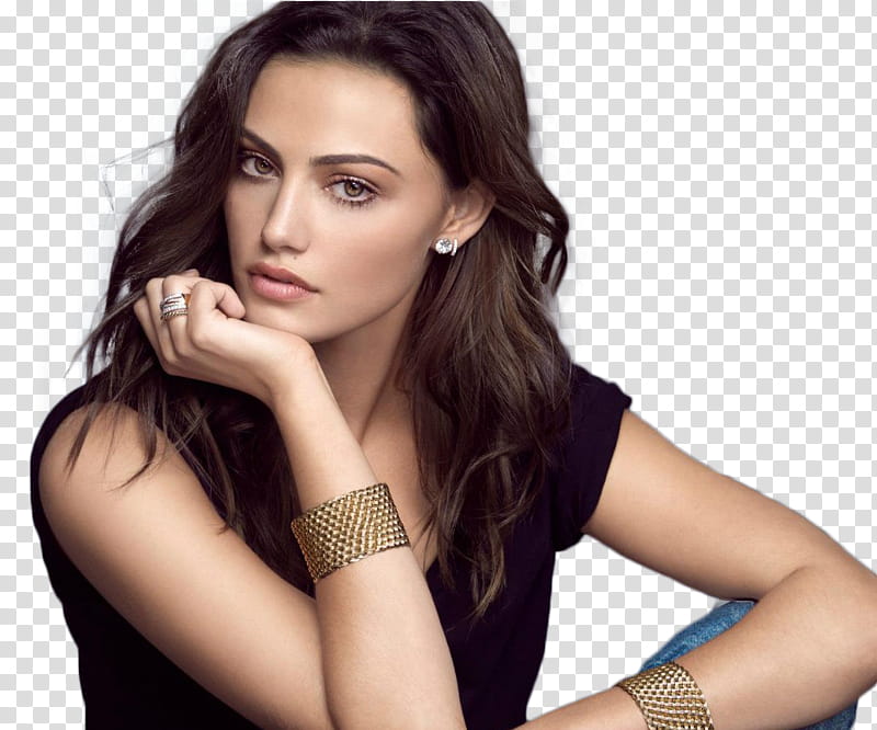 Phoebe Tonkin , woman wearing black top transparent background PNG clipart