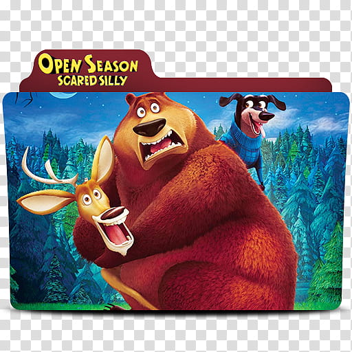 Open Season Scared Silly Folder Icon, Open Season Scared Silly transparent background PNG clipart
