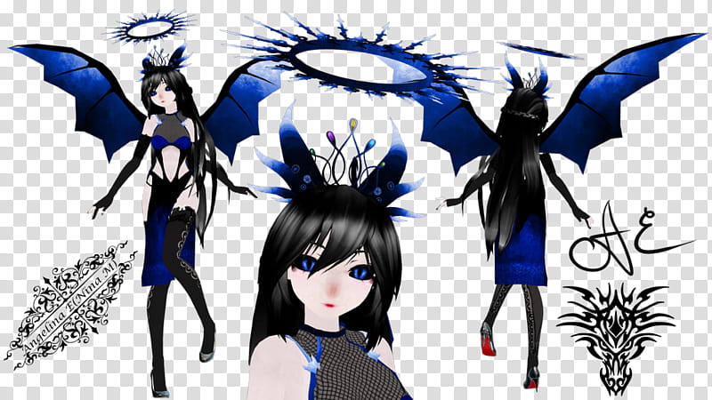 {MMDxOC} Crystal Demon, Jessica transparent background PNG clipart