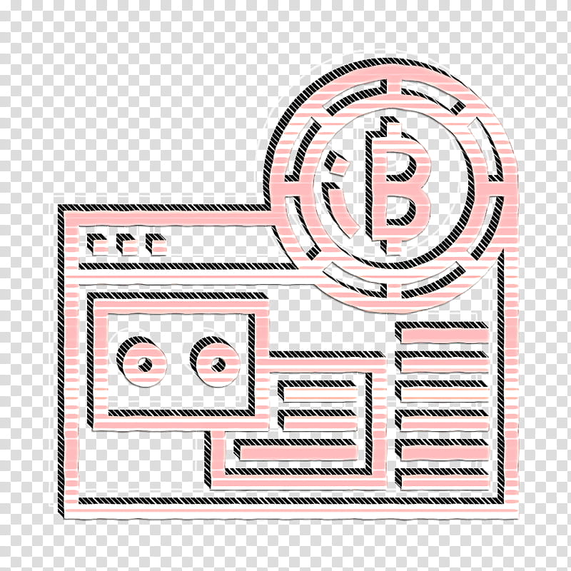 Blockchain icon Mining icon, Text, Line, Rectangle transparent background PNG clipart
