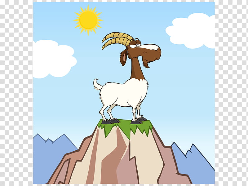 Cartoon Sheep, Cartoon, Goats, Live, Sky, Horn, Camel Like Mammal, Wildlife transparent background PNG clipart