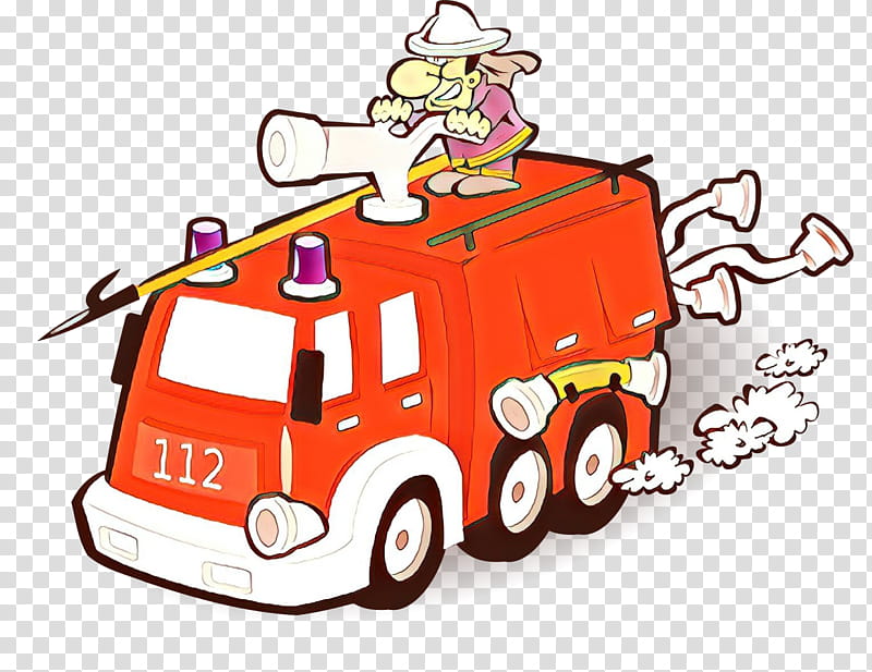 Firefighter, Cartoon, Fire Engine, Fire Department, Truck, Vehicle, Fire Engine Red, Fire Station transparent background PNG clipart