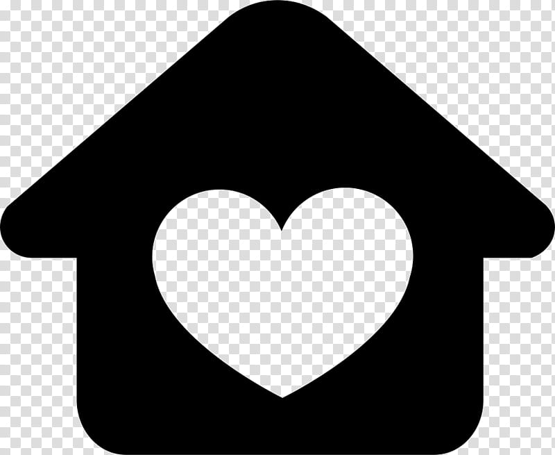 Real Estate, Building, Heart, House, Black, Black And White
, Silhouette, Symbol transparent background PNG clipart