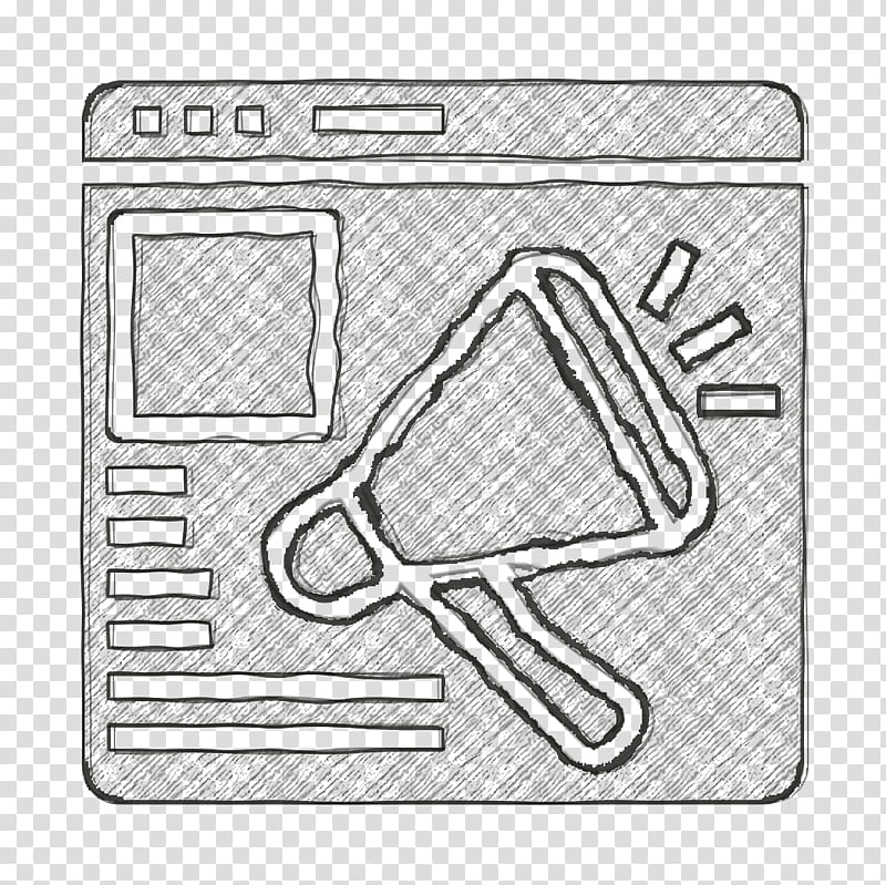 Website icon Advertising icon Seo and web icon, Line Art, Drawing transparent background PNG clipart