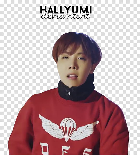 BTS MIC Drop MV, men's black and red sweater transparent background PNG clipart
