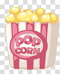 pop corn illustration transparent background PNG clipart