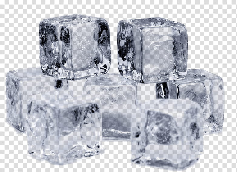 Ice cubes, seven ice cubes transparent background PNG clipart