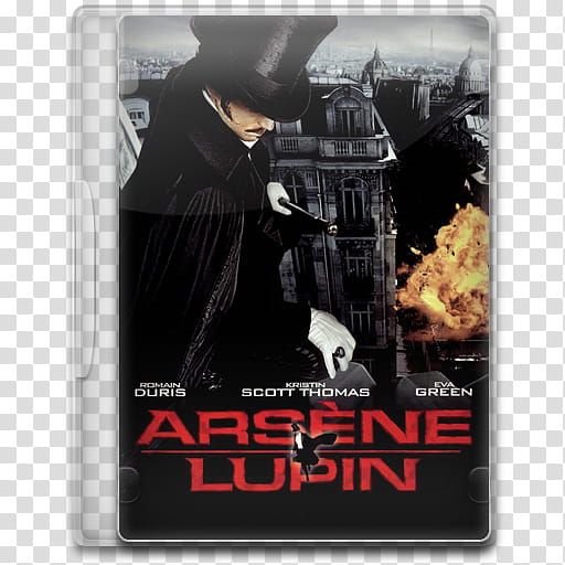 Movie Icon Mega , Arsène Lupin, Arsene Lupin DVD case transparent background PNG clipart