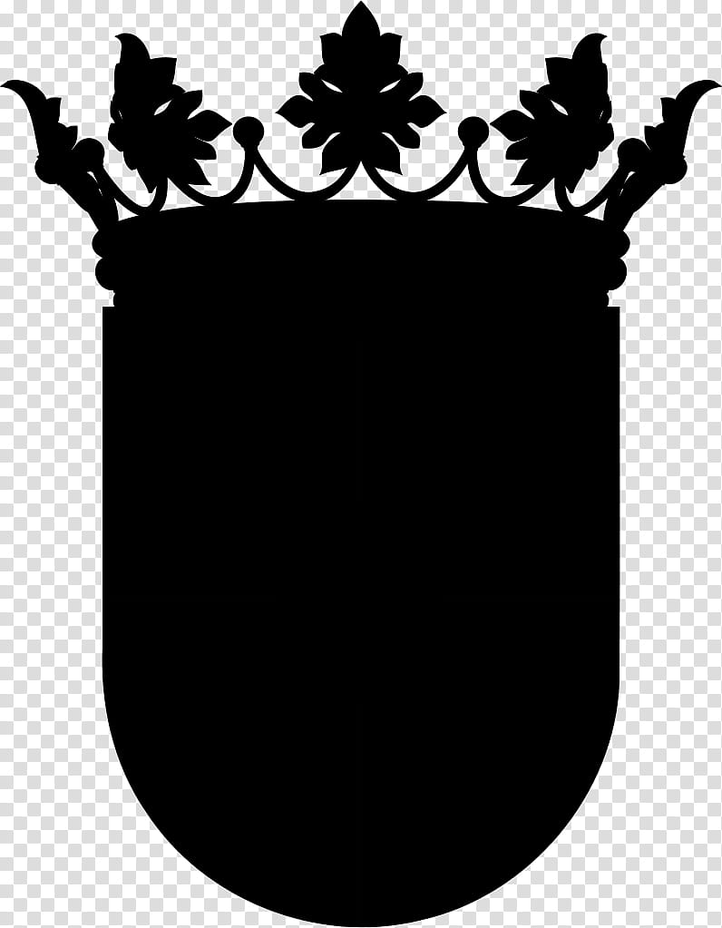 Crown, Madrid, Coat Of Arms Of Madrid, Spain, Blackandwhite transparent background PNG clipart