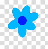 Flores, blue flower icon transparent background PNG clipart