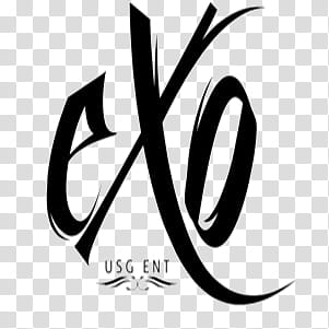 FREE Kpop Logo, EXO text transparent background PNG clipart