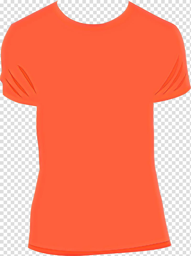 Orange, Tshirt, Clothing, Active Shirt, Red, Sleeve, Neck, Yellow, Top, Sportswear transparent background PNG clipart