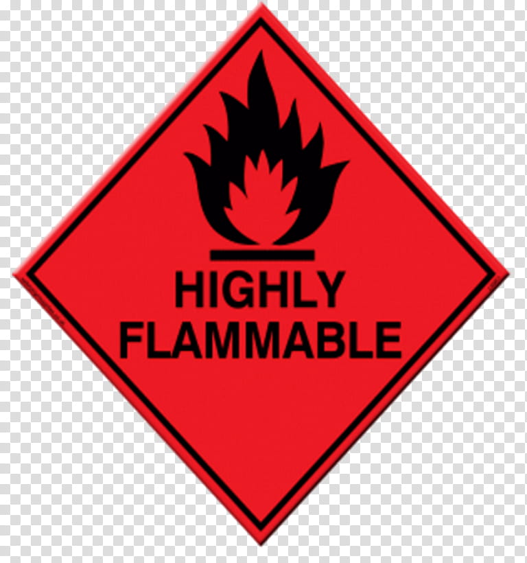 Danger Cautions signs, Highly Flammable caution sign transparent background PNG clipart