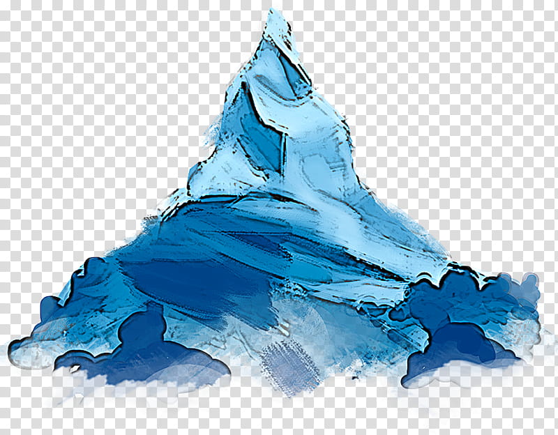 blue glacial landform iceberg glacier ice, Sea Ice transparent background PNG clipart