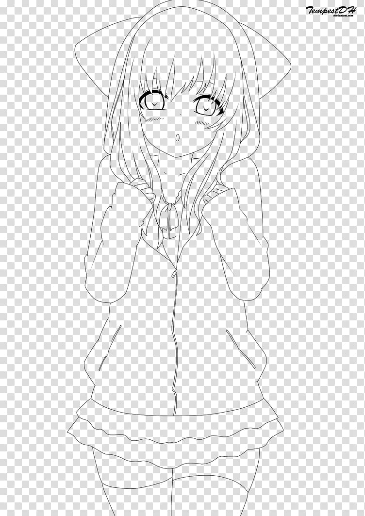 Premium Photo | Anime Coloring Page Black and White Line Art of Popular  Asian female Character from Manga Scene