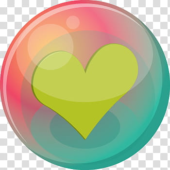 Heart Bubble Icons, green, green heart illustration transparent background PNG clipart