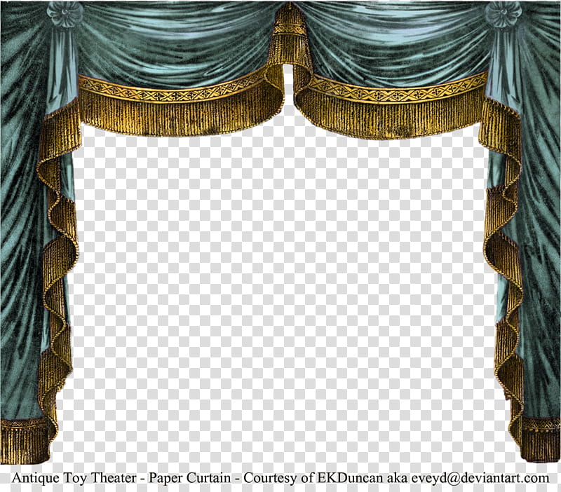 Paper Theater Curtain Aqua, green curtains transparent background PNG clipart
