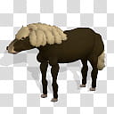 Spore creature Icelandic Horse , brown animal transparent background PNG clipart