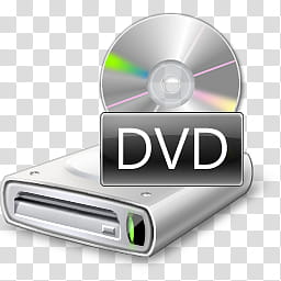 Vista RTM WOW Icon , DVD Drive, gray disc and DVdD icon transparent background PNG clipart