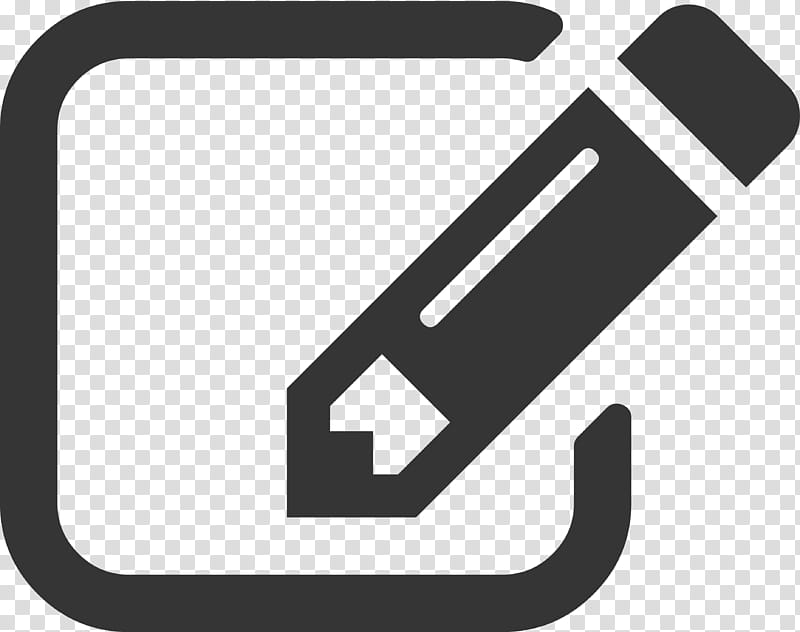 Pencil Icon, Font Awesome, Editing, Icon Design, Computer Software, Text, Black And White
, Line transparent background PNG clipart