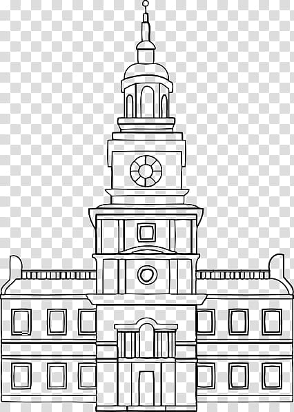 Book Drawing, City Hall, Independence National Historical Park, Building, Town, City Council, Town Council, Landmark transparent background PNG clipart