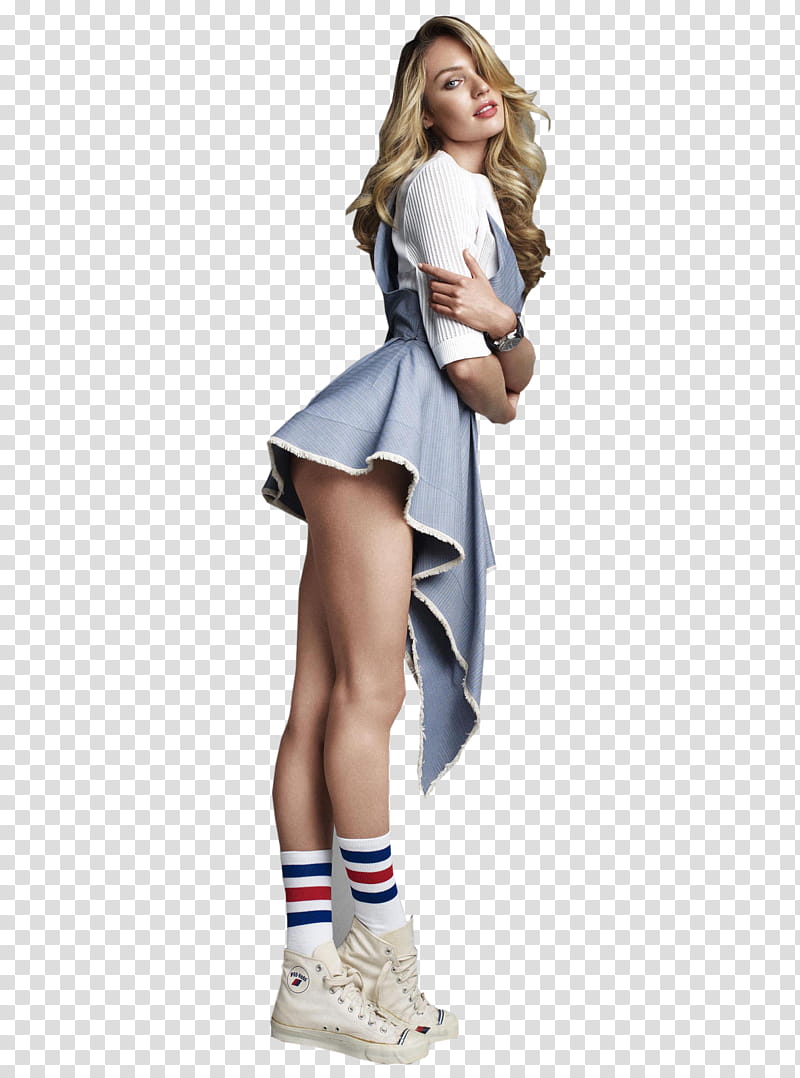 Phoro Candice Swanepoel, woman wearing gray and white /-sleeved mini dress transparent background PNG clipart