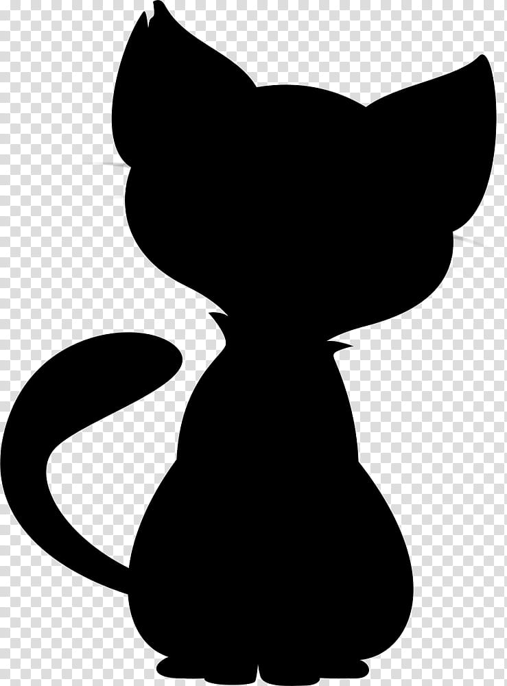 Cat siluette PNG transparent image download, size: 1600x1600px