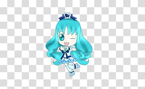 Cure Marine Chibi transparent background PNG clipart thumbnail
