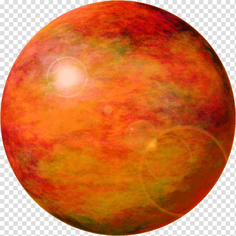 Golden Planet Sun, red planet transparent background PNG clipart