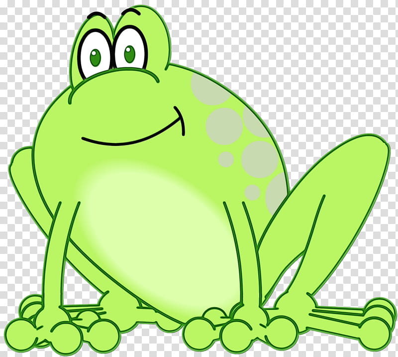 green frog hyla true frog, Watercolor, Paint, Wet Ink, Leaf, Tree Frog, Cartoon transparent background PNG clipart