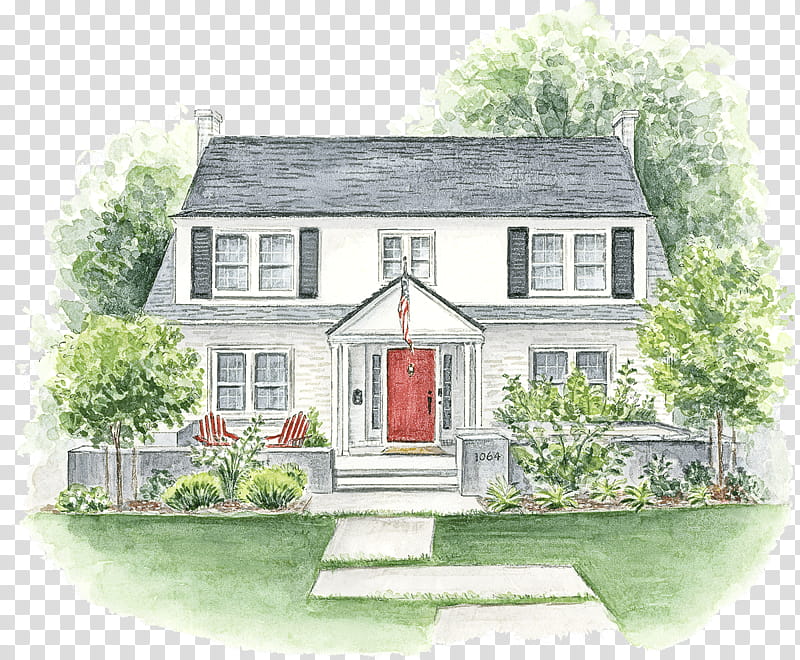 home property house cottage building, Real Estate, Roof, Farmhouse, Paint, Residential Area, Watercolor Paint, Land Lot transparent background PNG clipart