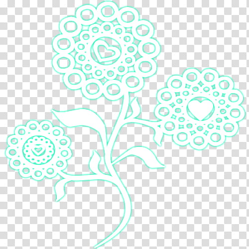 green flower illustration transparent background PNG clipart
