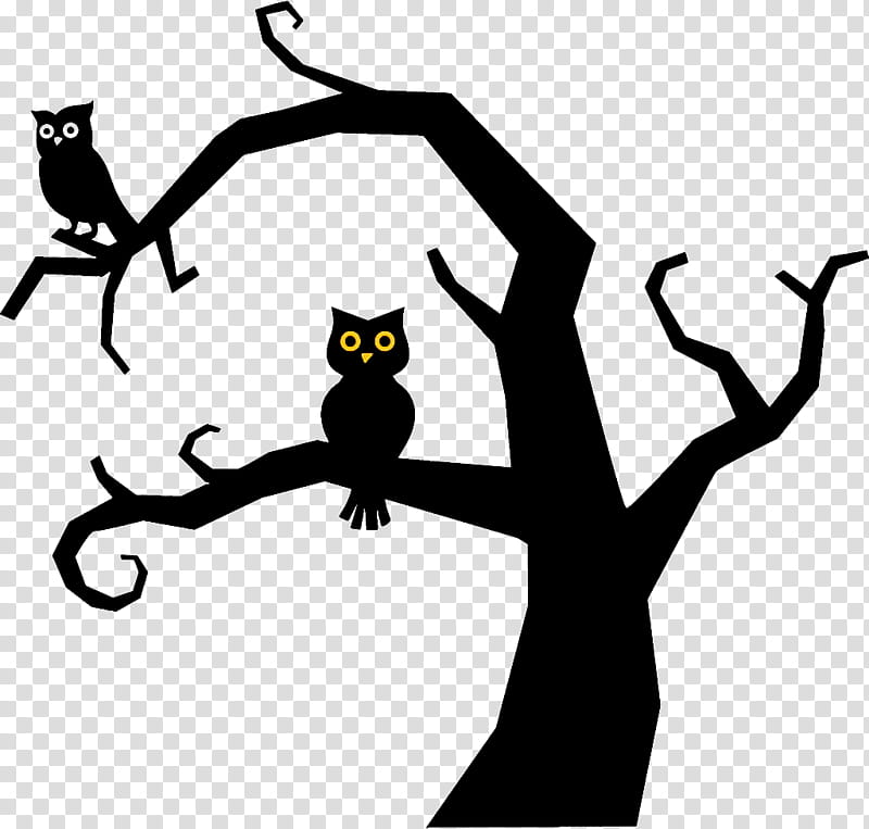 owl halloween owl halloween, Halloween , Bird, Branch, Bird Of Prey, Line Art, Blackandwhite, Wing transparent background PNG clipart