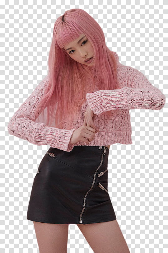 Fernanda Ly, woman in pink sweater transparent background PNG clipart