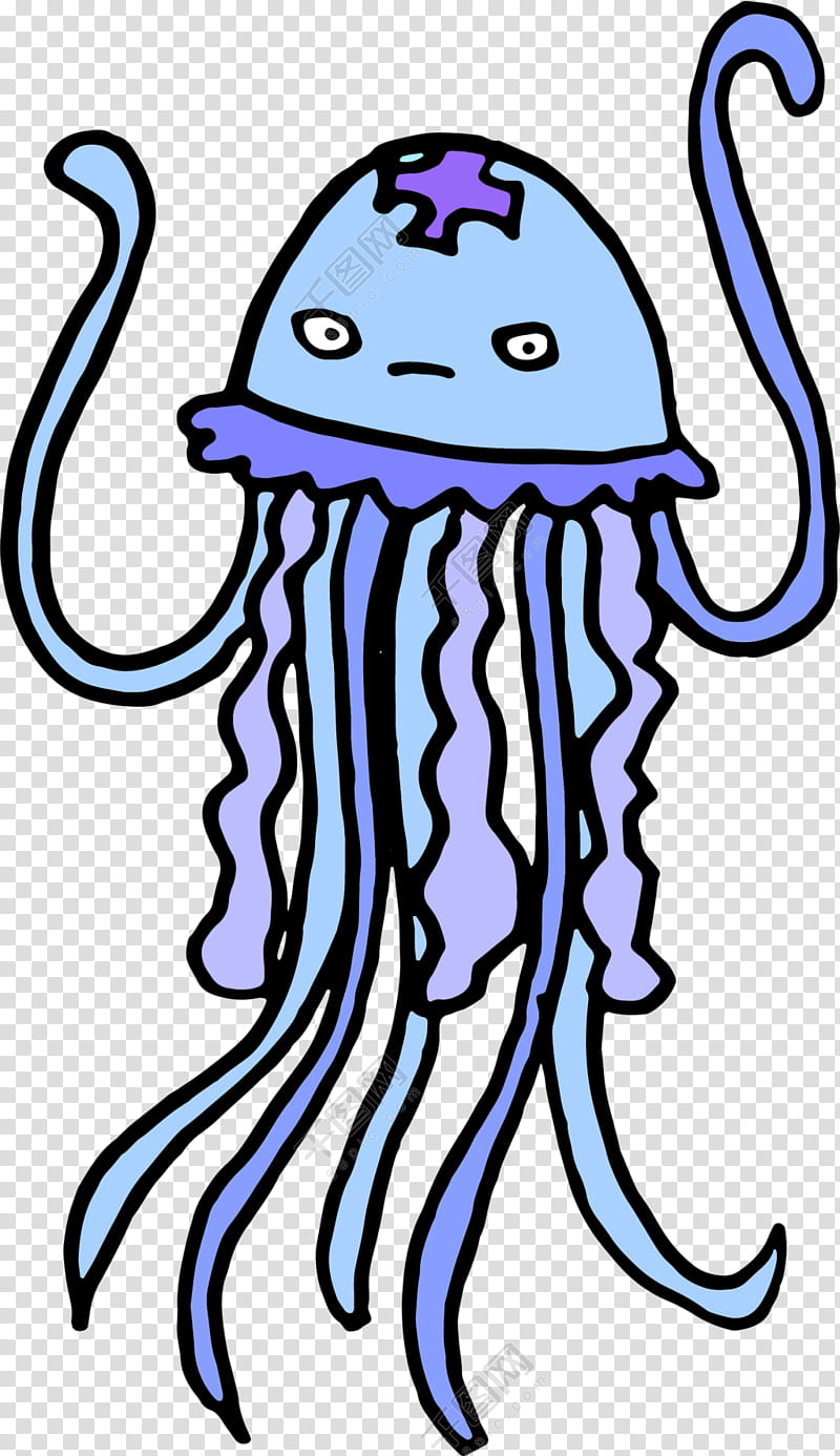 Octopus, Watercolor Painting, Blue, Drawing, Purple, Coleoids, Cartoon, Line transparent background PNG clipart