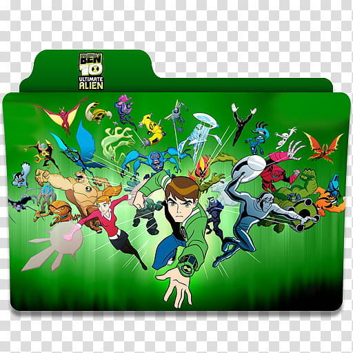 Cartoon Network Folder Icon Pack, benultimatealien transparent background PNG clipart