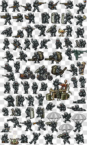Sprite Wars Trooper Template, soldier chart transparent background PNG clipart
