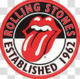 Set Band Logos, Rolling Stones logo transparent background PNG clipart