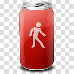 Drink Web   Icon , red labeled can transparent background PNG clipart