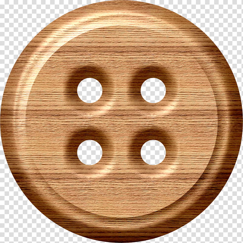 Large Wooden Buttons, brown wooden round table top transparent background PNG clipart