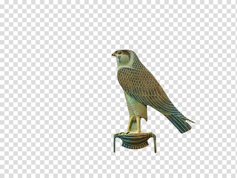 , brown and white falcon figurine transparent background PNG clipart