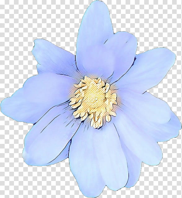 flowering plant petal flower blue plant, Pop Art, Retro, Vintage, Wildflower, Windflower, Anemone, Water Lily transparent background PNG clipart