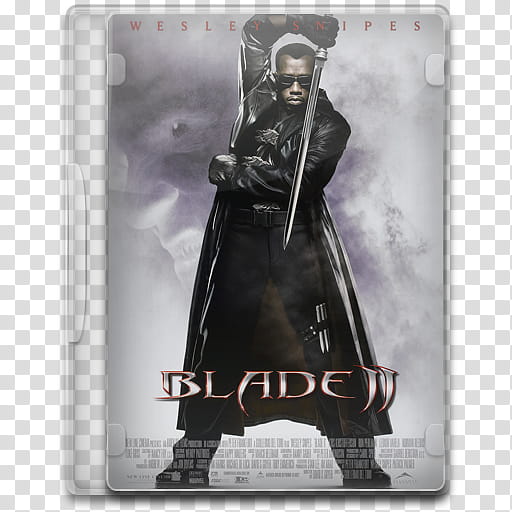 Movie Icon , Blade II, Blade II DVD case transparent background PNG clipart