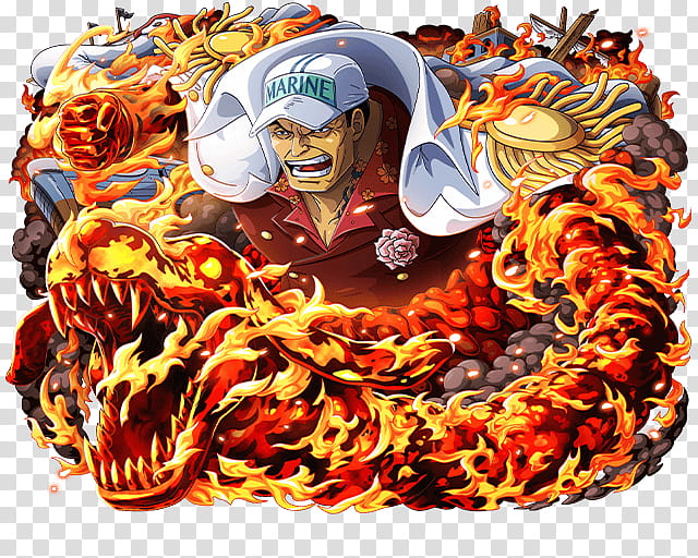 Sakazuki AKA Admiral Akainu, One Piece character transparent background PNG clipart
