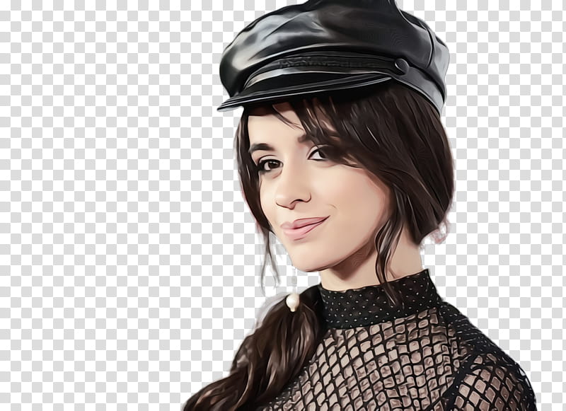 Beret, Watercolor, Paint, Wet Ink, Camila Cabello, Havana, Singer, Fifth Harmony transparent background PNG clipart