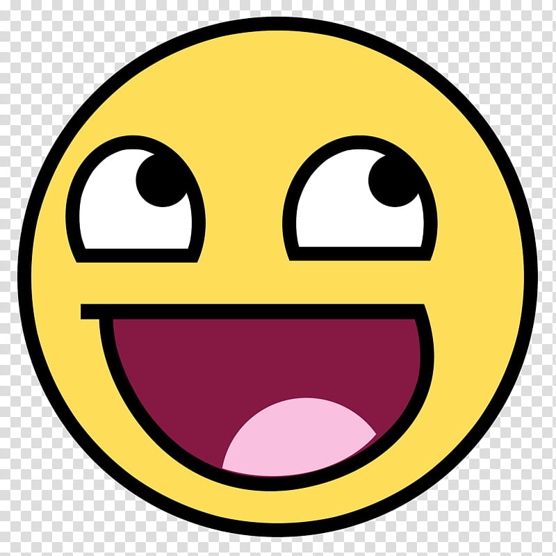 Awesome Face HQ PSD, smiling emoji transparent background PNG clipart