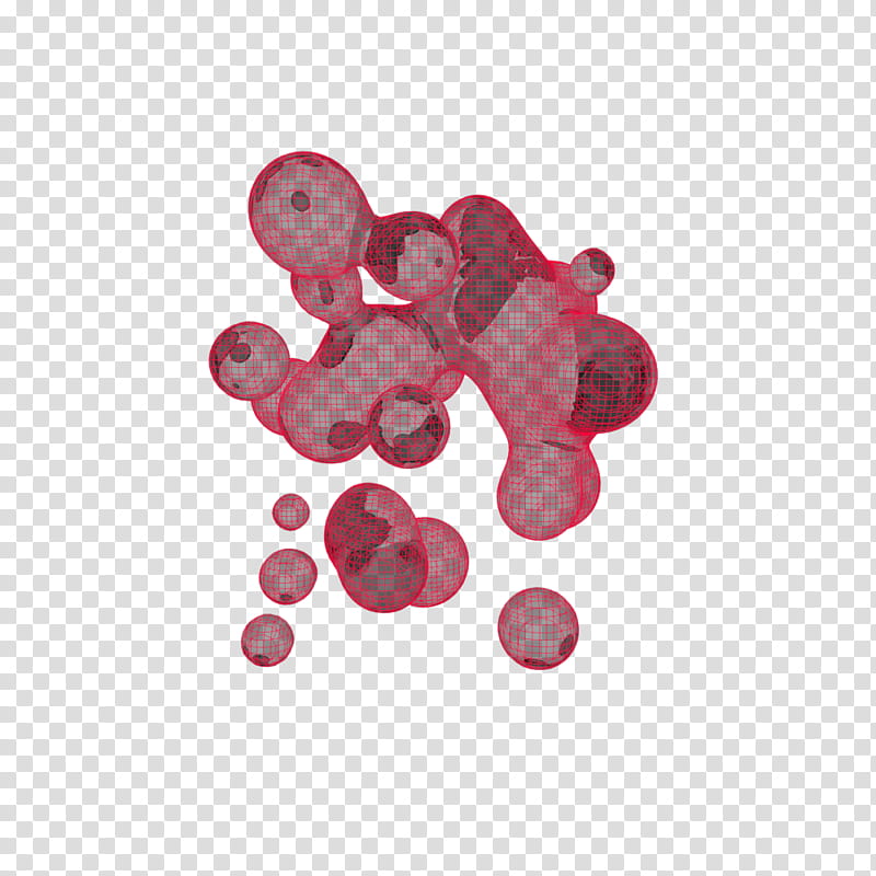 Wireframe Metballs, red blood cells illustration transparent background PNG clipart