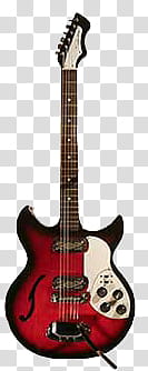 red and white electric guitar transparent background PNG clipart